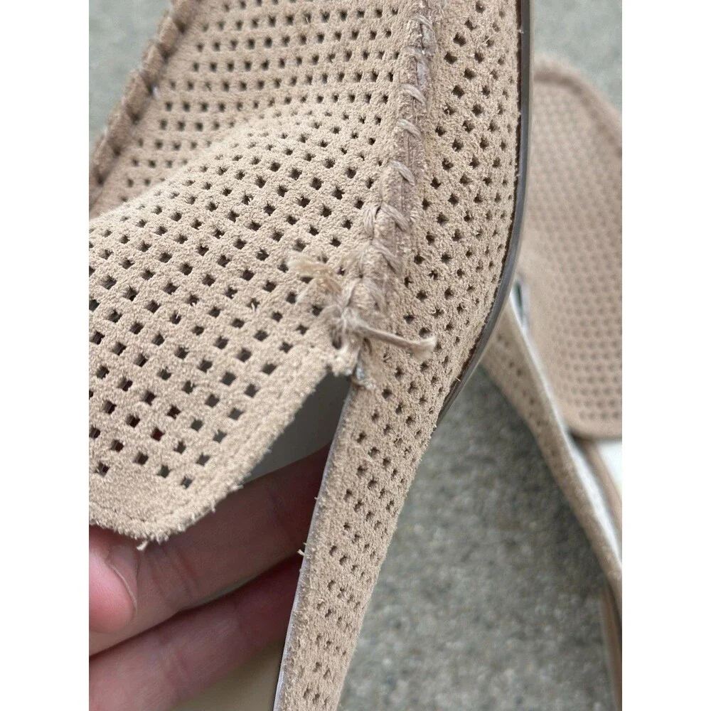 Dolce Vita Brevyn Mules Taupe Suede Women Size 8.5